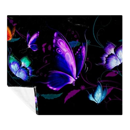 Couverture polaire Shine Butterfly douce et légère 150x130 cm - 2