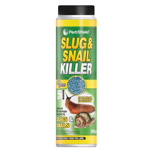 Image of PestShield Slug & Snail Killer Pellets | Powerful, Long-Lasting Slug Control For Protecting Gardens, Flower Beds, Plant Pots & Greenhouses | Organic Gardening Approved Pesticide (300g)
