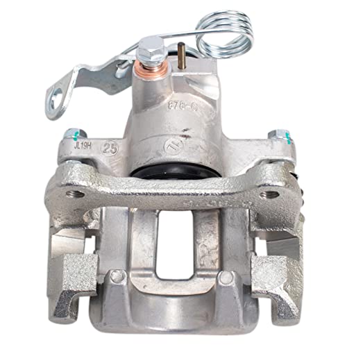 Image of TRQ Rear Brake Caliper Set Zinc Coated Brackets Hardware Compatible with 1998-2001 Audi A6