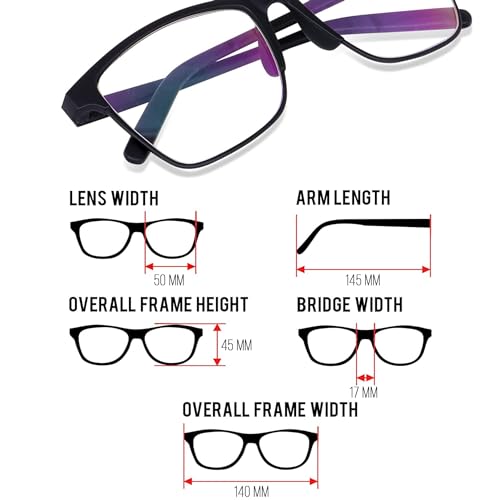 Image of myreen Reading Glasses With Clear Lens For Men And Women Near Vision +1 +1.25 + 1.5 +1.75 +2 +2.25 +2.5 +2.75 +3 medium size frame