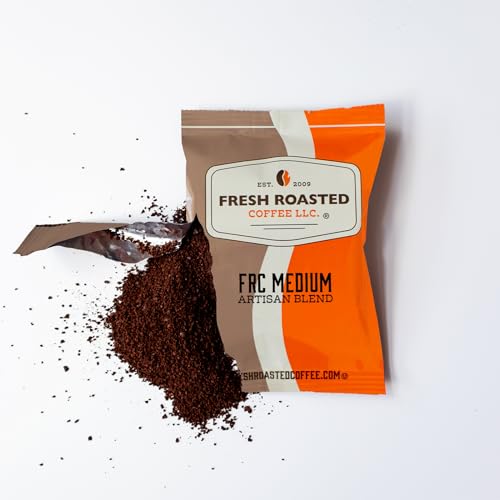 Image of Fresh Roasted Coffee, FRC Medium Roast Blend Drip Ground Fractional Packs, Medium Roast, Kosher, 2.25 oz, 96 Count