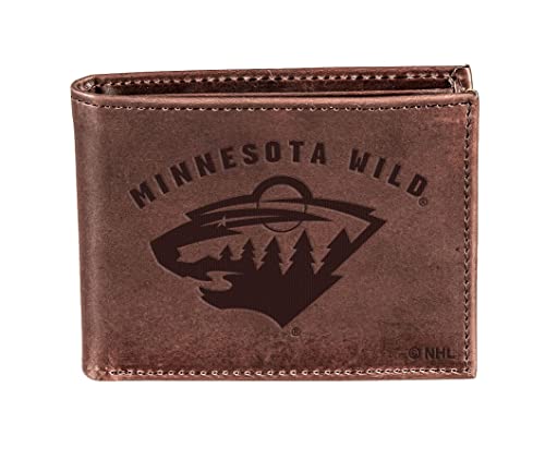 Team Sports America Nhl Minnesota Wild Brown Wallet cover