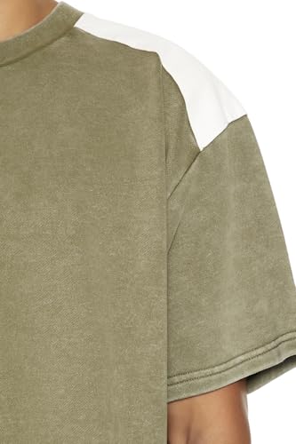 Pull colorblock à manches courtes Forever 21 décontracté pour homme - 5
