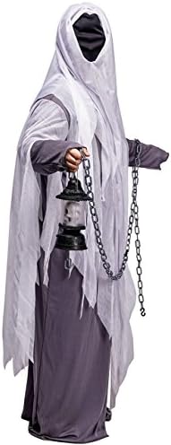 Unisex Ghost Costume Adult Hood Robe for Halloween Party
