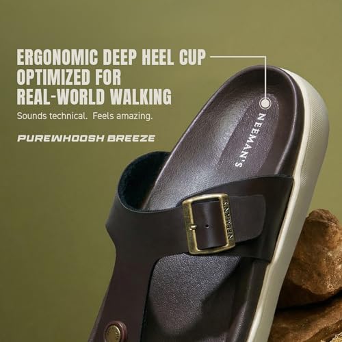 Image of Neeman's PureWhoosh Breeze Sandals for Men | Waterproof Chappal | Casual Slippers with Ergonomic Arch Support & Anti Skid EVA Sole | Adjustable Strap | Lightweight Monsoon Floaters for Beach & Outdoor Wear