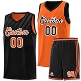 Custom Reversible Basketball Jersey Uniform Suit for Men Women Kids Personalized Jerseys Printed Name Number Logo