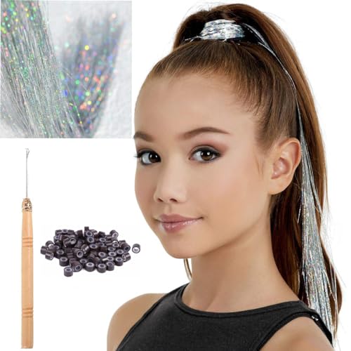 La Bella SILVER Professional Sparkle Heat-Resistant Silk Hairpieces thumb #1