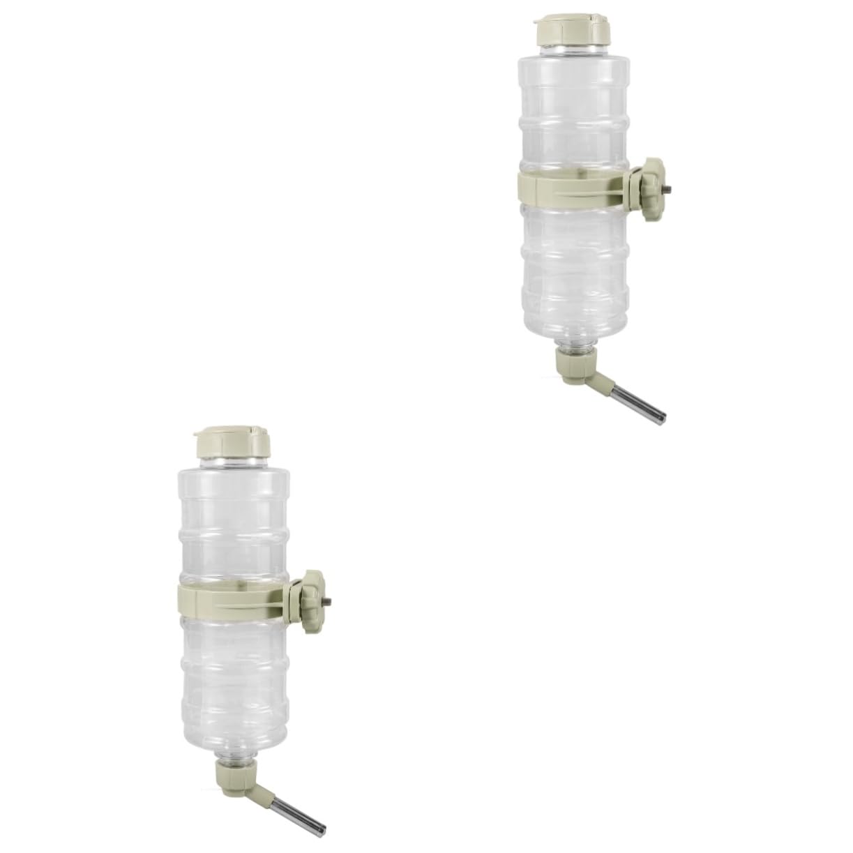 BESPORTBLE 2piezas Dispensador Automático De Agua para Bebedero Colgante Antigoteo para y Gatos Botella De Agua para Jaula Instalación y Práctico