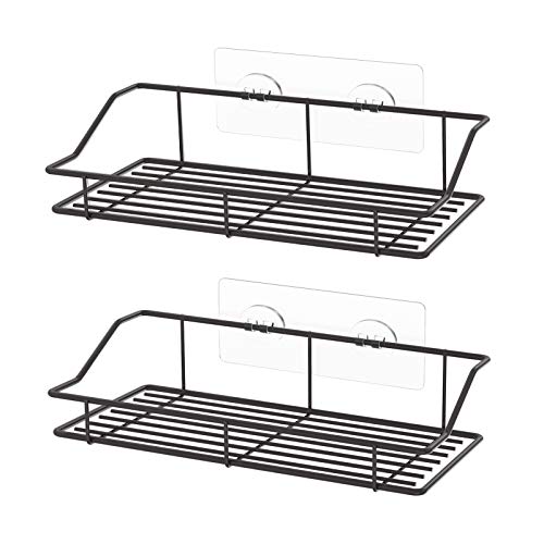 Smartake 2-Pack Shower Caddy, Adhesive Bathroom Shelf Wall Mounted, No Drilling Strong Shower Caddies Kitchen Racks - Stainless Steel Storage Organizers (9.9 Inches), Bronze #TOP6