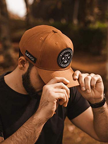 Boné Aba Curva Mvck Brasão Caramelo Snapback