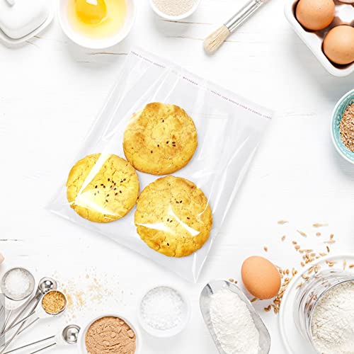 image for Morepack Self Sealing Cellophane Bags Self Adhesive,7x7 Inches Clear R