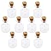 Produktbild Mini Glas Kork Flaschen Quadrat Kubisch Jars Vials Wunsch Bottle Love Note 10 Stk.