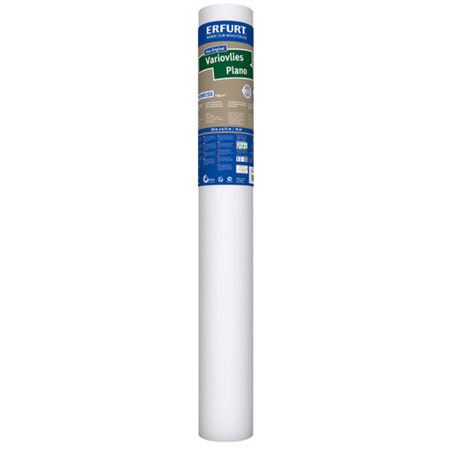 Erfurt Plano - Papel pintado (150 g, 15 m²), color blanco