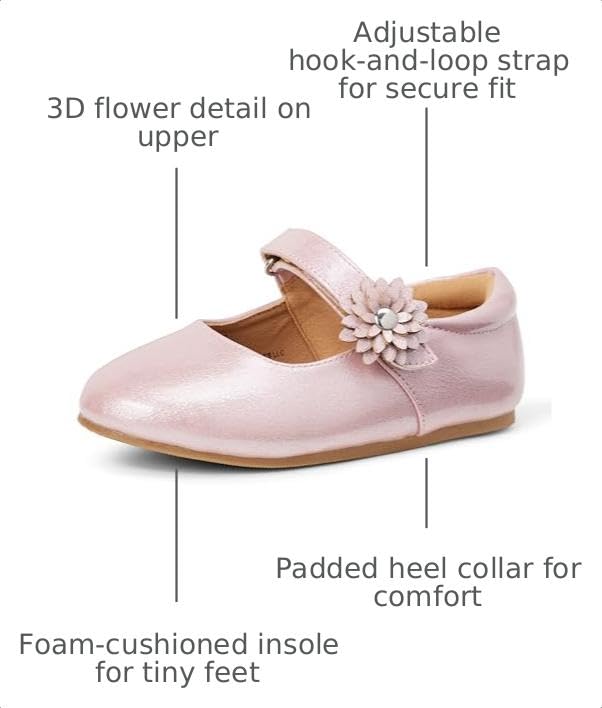 Image of Amazon Essentials Girls and Toddlers' Mary Jane Flats