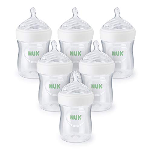 Image of NUK Simply Natural Baby Bottle with SafeTemp, 5 oz, 6 Pack