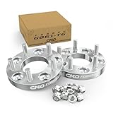 Customadeonly Forged 5x108 to 5x114.3 Wheel Adapters 25mm (1 Inch) Hubcentric Without Lip 63.4mm Bore M12x1.5 Studs (2pcs) – Anodized Bolt Pattern Conversion Kit – 5x4.25 to 5x4.5 Adapter