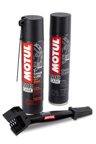 LUBRIFICANTE PER CATENE FUORISTRADA Lubrificante per catene di moto fuoristrada. Colore giallo oleoso e fiorito. Per tutti i tipi di catene: standard e con guarnizioni O-RING, X-RING, Z-RING. Cross, enduro, trial, trail e quad. Particolarmente raccomandato per applicazioni fuori strada in ambienti molto inquinati. MOTUL CHAIN LUBE OFF ROAD evita il trascinamento di particelle di polvere, sabbia o detriti di vegetazione.