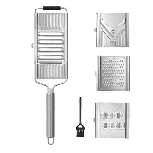 Râpe pour cuisine, râpe à pommes de terre, outil de coupe, râpe 4 en 1 en acier inoxydable, trancheuse de légumes pour pommes de terre, tomates, oignons