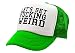 LET'S GET FUCKING WEIRD - SEXY CRAZY GOOFY NERD - Unisex Adult Trucker Cap Hat, Neon Green