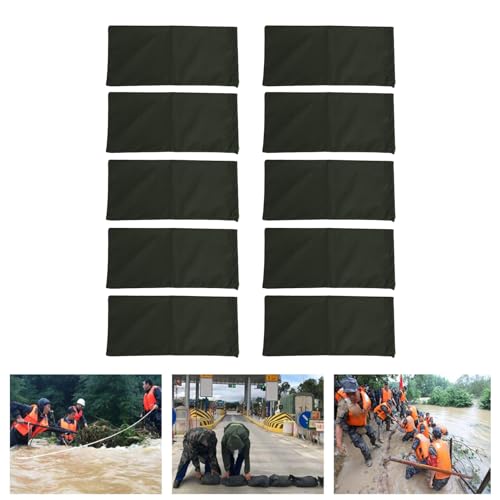 Zerodis 10pcs Thickened 600D Polyester Flood Sandbags, Bendable Drawstring Flood Control Bags, for Door Garage, Basement - Image 3