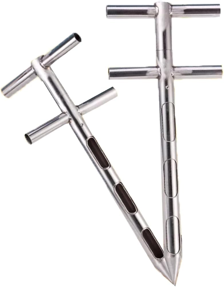 LYGBDSS Grain Probe Sampler Powder Sampler Stainless Steel Solid Sample Grain Sampler Rotate Powder Probe Tube Cement Fertilizer Sampler(Size:1.5m,Color:Diameter32mm)