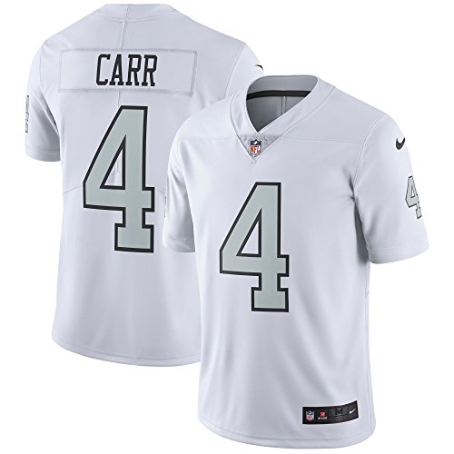 NIKE Derek Carr Oakland Raiders Color Rush White Vapor Untouchable Limited Jersey