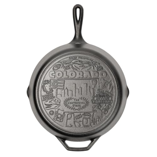 Lodge Pre-Seasoned Cast Iron Skillet, 12 Inches, Colorado - image 1