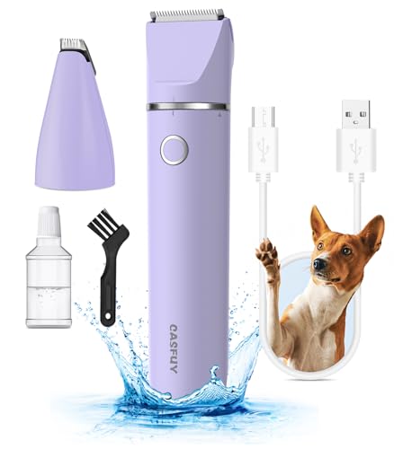 Casfuy Cordless Dog Paw Trimmer - Low Noise Small Dog Clippers with Double Blades USB Rechargeable Grooming Clipper for Dogs Cats and Small Pets for Trimming Hair Around Paws, Eyes, Ears, Face, Rump - image 8