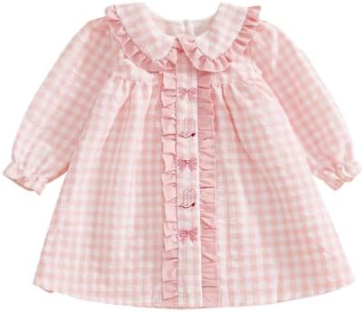 Toddler Western Outfit Girl Cowgirl Boots Bow Smocked Dress in Pi...
