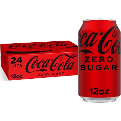 Coke Zero Sugar Cola Soda, 12 oz, 24 Pack (Package May Vary)