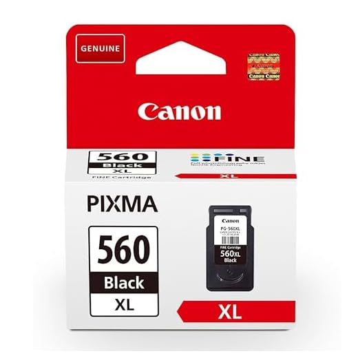 Canon Tinte - PG-560XL Original Drucker Tintenpatrone Schwarz mit hoher Reichweite - Druckt bis zu 400 A4-Seiten (1 x druckerpatrone)