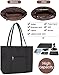 Chomeiu USB Laptop Tote Bag, Woman 15.6 inch Laptop Organizer Bag Teacher Work Purse (Black)