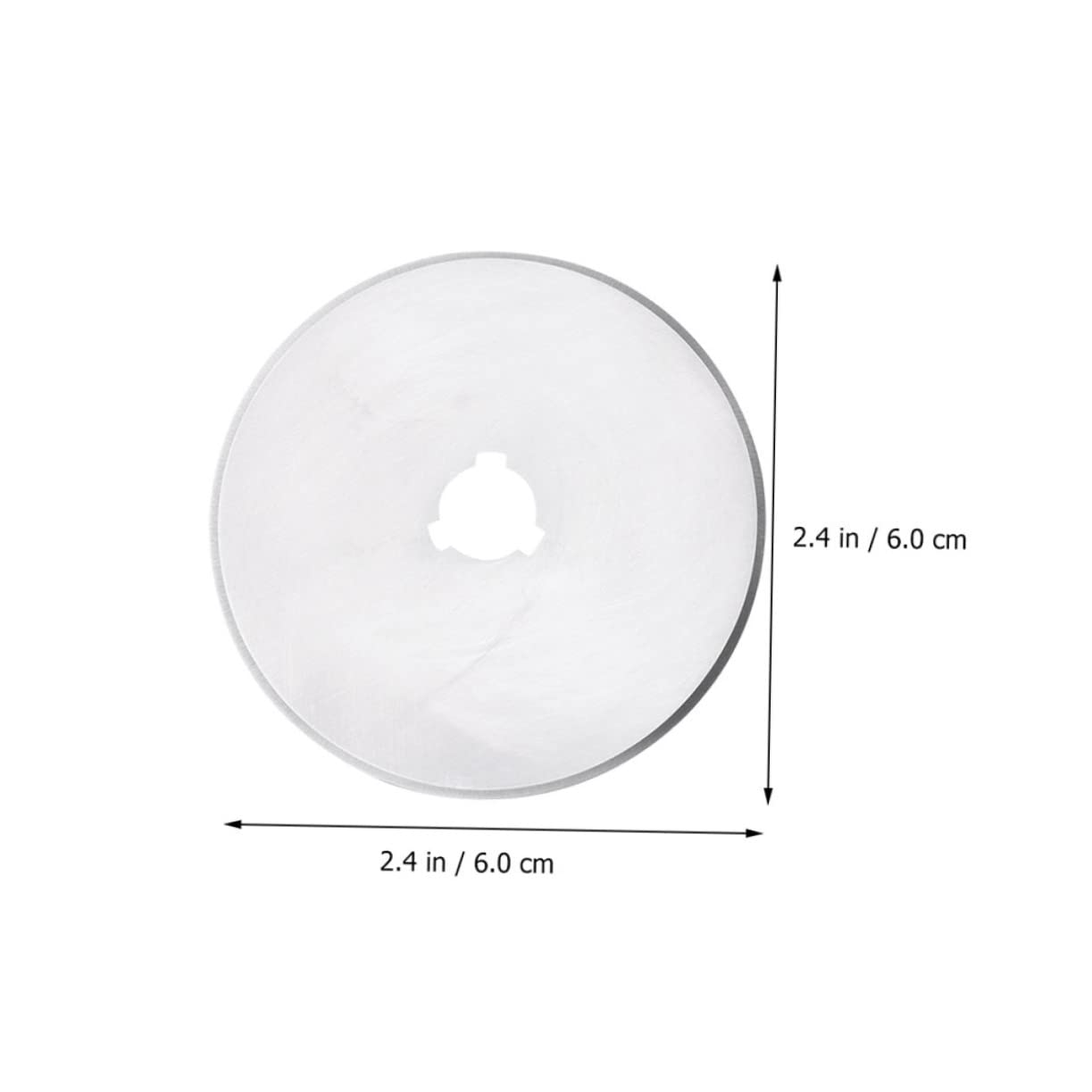 Lame Circolari per Taglierino Rotativo 60mm 10 Pezzi Argento