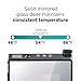 BLACK+DECKER Wine Fridge 12 Bottles, Thermoelectric Wine Cooler Refrigerator with Mirrored Front, Freestanding 12 Bottle Wine Fridge, BD60336