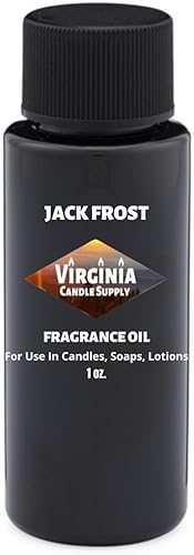 Jack Frost - Aceite de fragancia (botella de 1 onza) para hacer velas, hacer jabón, hacer tartas, aerosoles para habitación, lociones, ambientadores