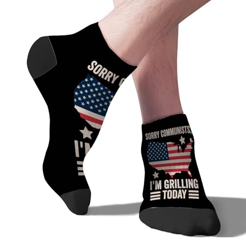 Sorry Communists I'm Grilling Today Design Boys Ankle Socks Communists Liner Sock Boys Mid Crew Socks Trendy Sock2