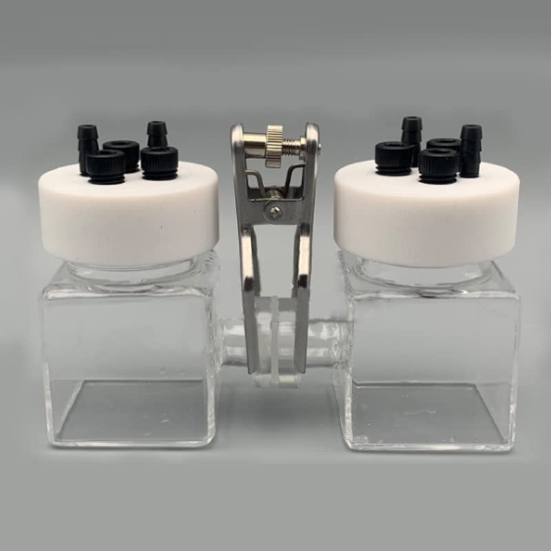H-Type Replaceable Membrane high Temperature Resistant and high Light Transmittance Quartz Sealed electrolytic Cell (50mm*50mm*50mm)