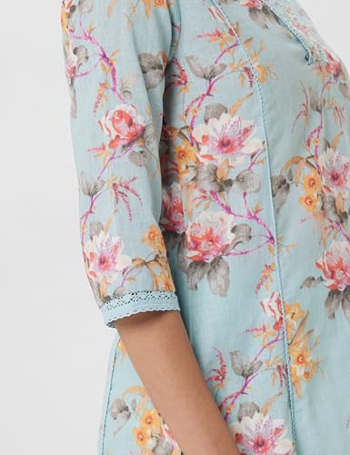 Image of BIBA Polyester Printed Straight Casual Kurtas