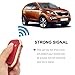 chyoekey Key Fob Cover for Kia with Keychain Soft TPU Full Protection Car Key Case Cover Compatible with Kia Ceed Cerato Forte Niro Seltos Sorento Soul Sportage Telluride (Red)