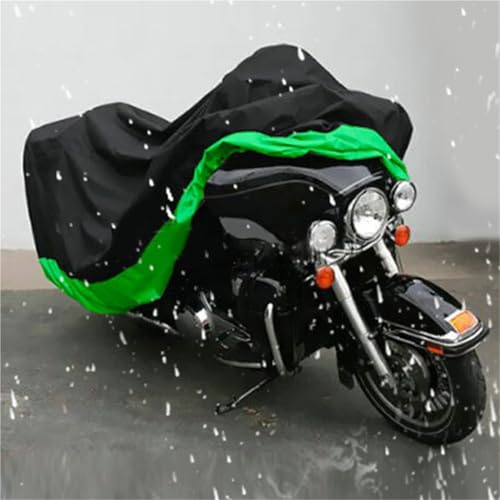 Housse de moto XXXL noire et verte pour Harley Ultra Tour Electra Glide Classic
