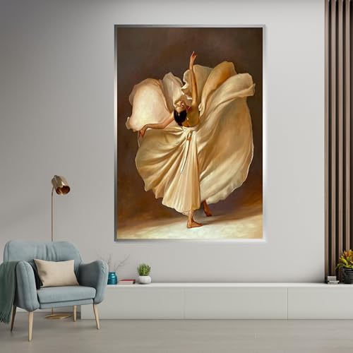 Affiches et impressions de danseuse élégante - Peinture sur toile 60x80cm