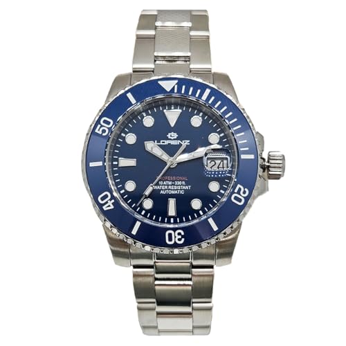 Cinturino in acciaio con chiusura deployante solida. Datario giorno del mese a ore 3 con lente. Water Resistant 10 Atm.