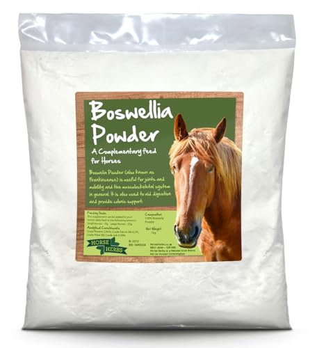 Horse Herbs Boswellia Serrata Powder 1kg Bag | Natural Pain Relief for Horses & Ponies Frankincense Powder Supplement Equine Care