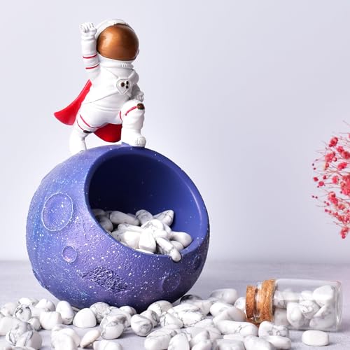 Image of Polished Howlite Crystal Bulk - 0.5 inch Tumbled Stone Chips Rocks, 10 oz Crushed Sea Glass Vase Filler Small Stones for Healing, Reiki, Crafting, Home Decor