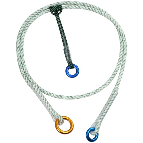 12mm Heavy Duty Prusik Climbing Rope & Cord Set - 30kN Main Rope + 8kN Friction Cord, Zero-Slip Grip, 100% Polyester for Rock Climbing, Arborist & Rescue, 90cm/120cm/250cm (250CM)