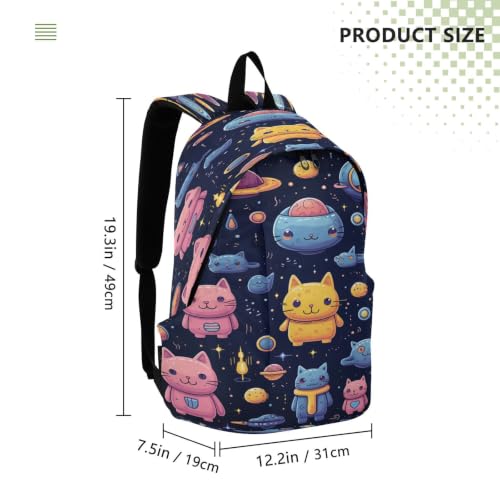 Sac à dos portable léger rose bleu voyage cartable extérieur