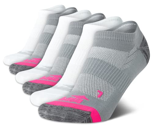 Image of Avia Womens Low Cut Socks - 6 Pack Cushioned Performance Stretch Moisture Wicking Athletic No Show Socks for Women (4-12)