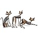 Too-arts Metal Sculpture Iron Art Cat Spring Handicraft Crafting Home Decoration Furnishing Craft