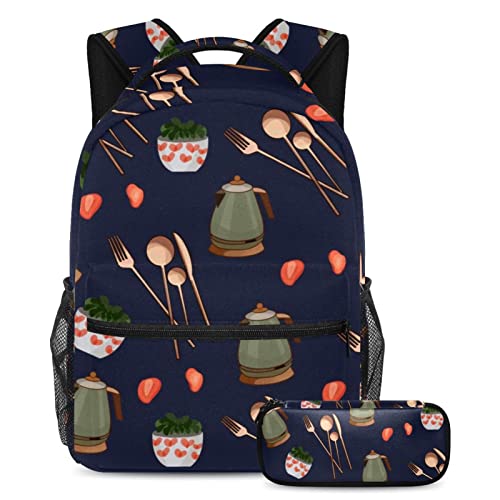 Sac à dos grand volume et trousse ergonomique pour l'organisation scolaire des ados
