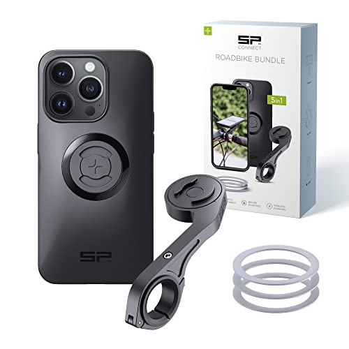 SP CONNECT Road Bike Bundle | SPC+ | Compatible with iPhone 14 Pro Black